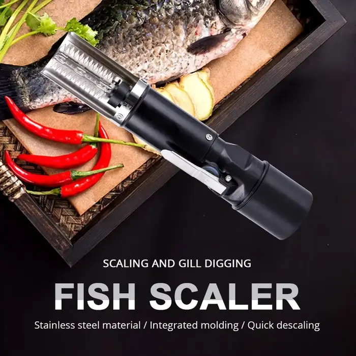 Couteau à fruits de mer 120W, grattoir électrique étanche pour écailles de poisson, nettoyage facile