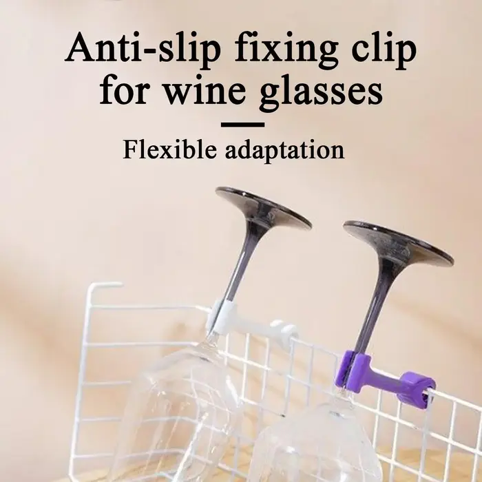Support antidérapant pour verres à vin pour lave-vaisselle