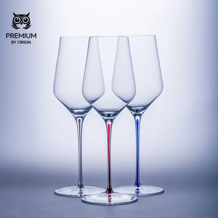 Verre à vin blanc CRISON PREMIUM haut de gamme en verre cristal coloré