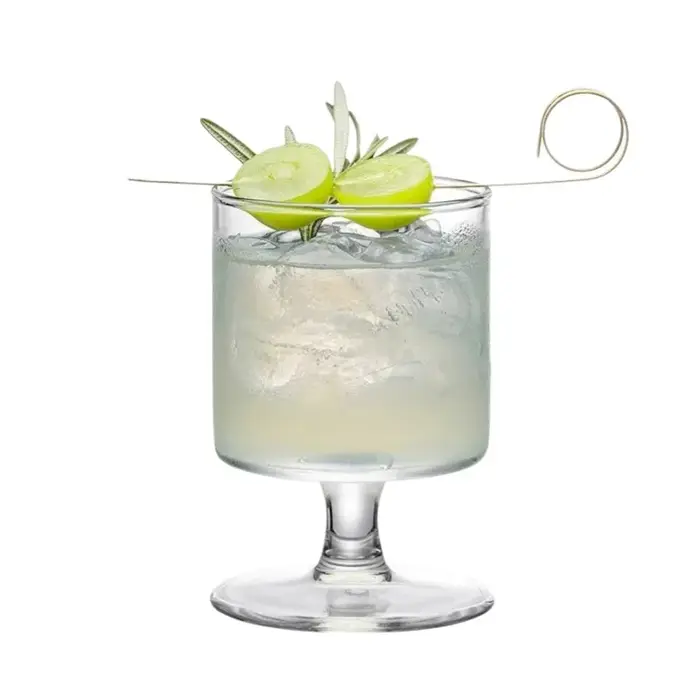 Gobelet en verre droit transparent