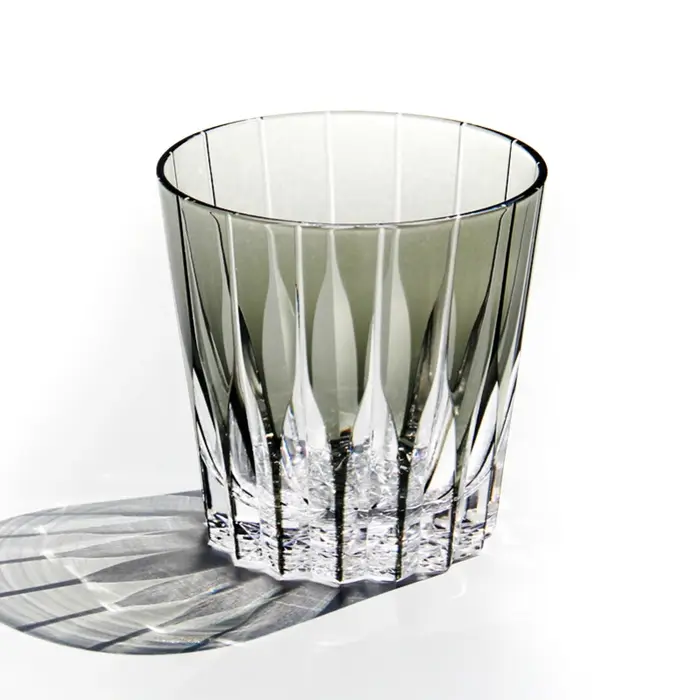 Verre à l'ancienne en cristal japonais Edo Kiriko, gobelet à vin Staragité, gravure d'astérisme KAGA