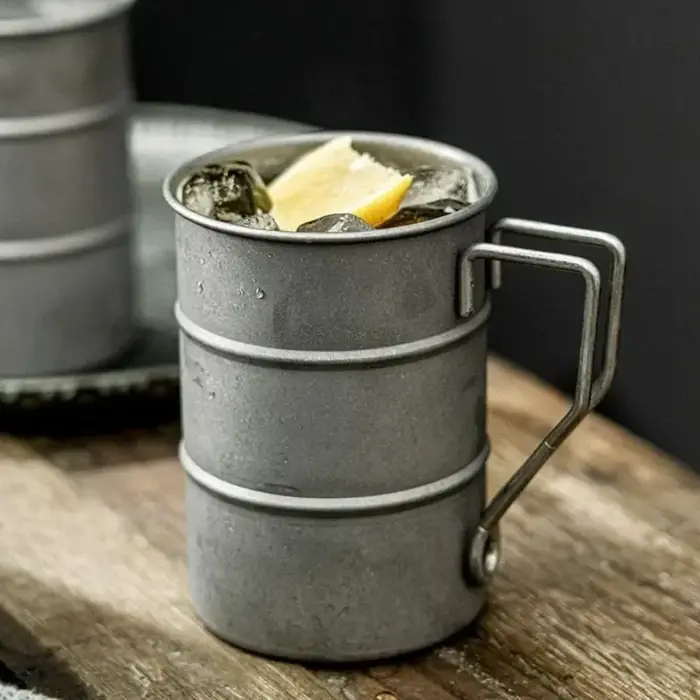 Tasse à café rétro d'extérieur, 1 pièce, tasse à café créative rétro Vintage Camping pique-nique tas