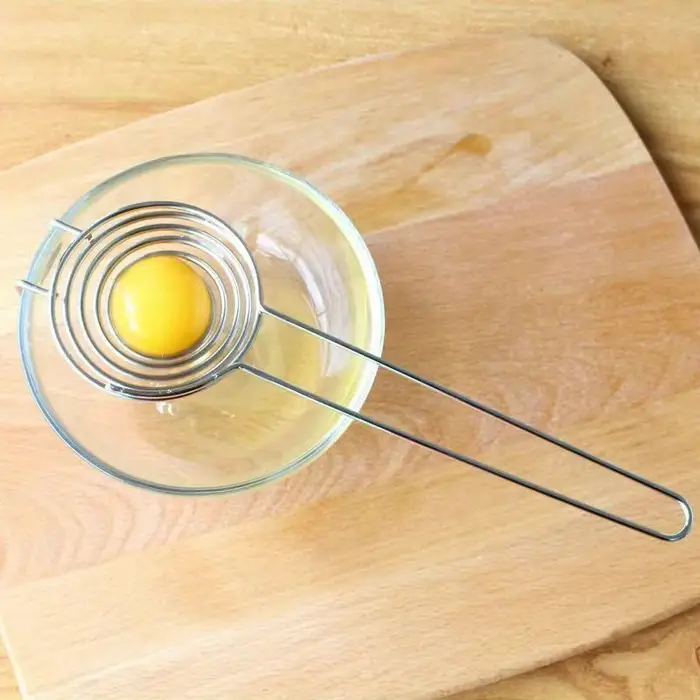 Séparateur de jaune d'œuf en acier inoxydable de qualité supérieure