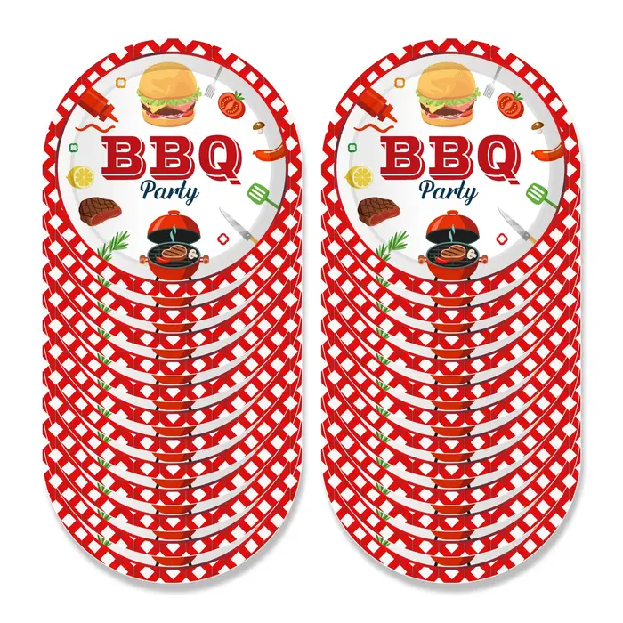 Vaisselle jetable pour fête de pique-nique Barbecue