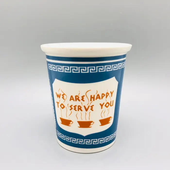 Mug à café en céramique 240 ml, tasse à café grecque vintage, multi-usages pour la maison, la cuisin