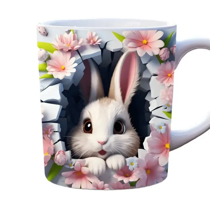 Tasse en céramique animale 3D 11oz