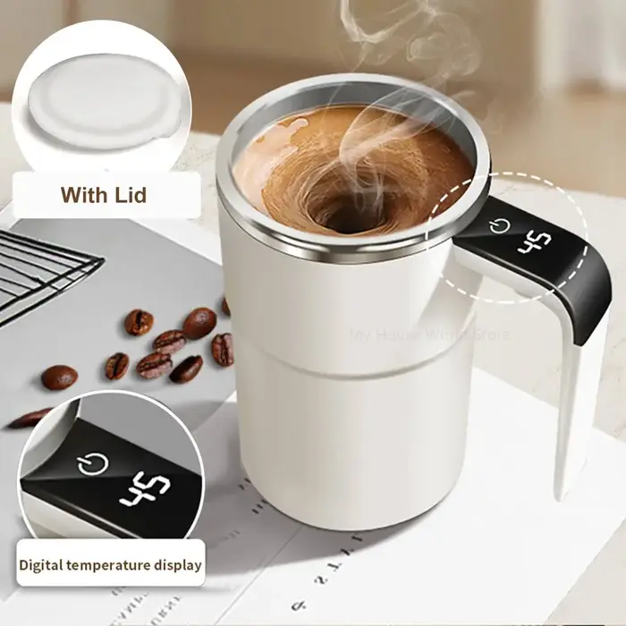 Tasse à agitation automatique