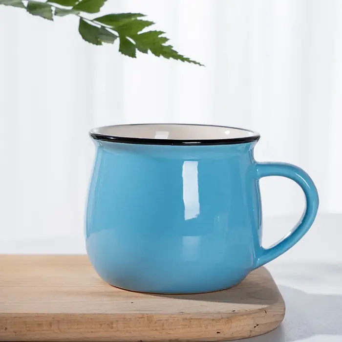 Tasse à lait en céramique nordique mignonne