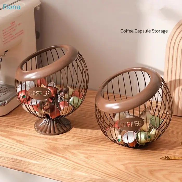 ✔ Porte-capsules à café en fil métallique
