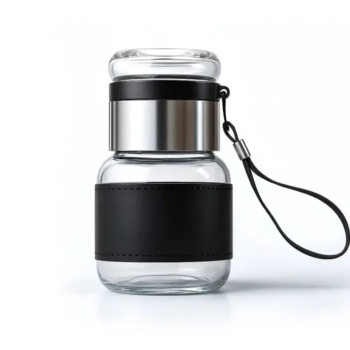 Ins – tasse à thé transparente en verre de jetée de haute valeur