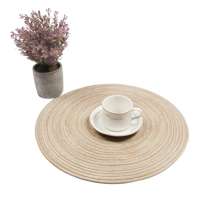 Ensemble de 6 sets de table ronds tressés