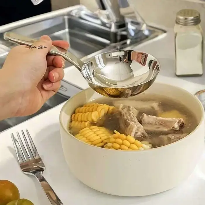 Louche à soupe en acier inoxydable 201