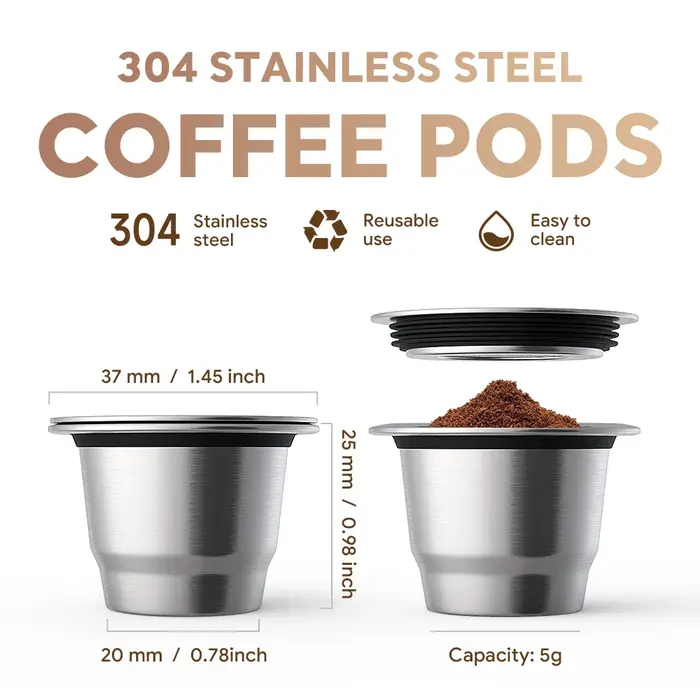 ICafilas-Capsules réutilisables pour café expresso