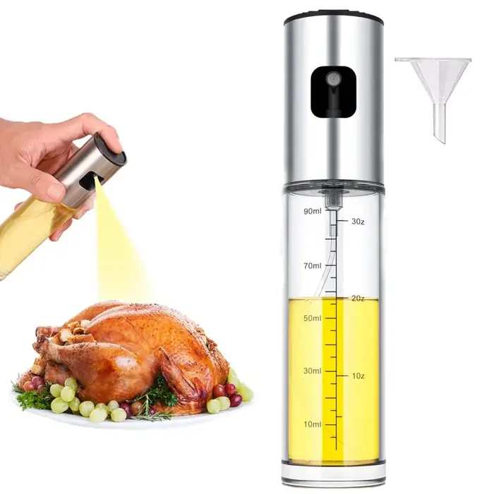 Bouteille distributeur d'huile d'olive en verre