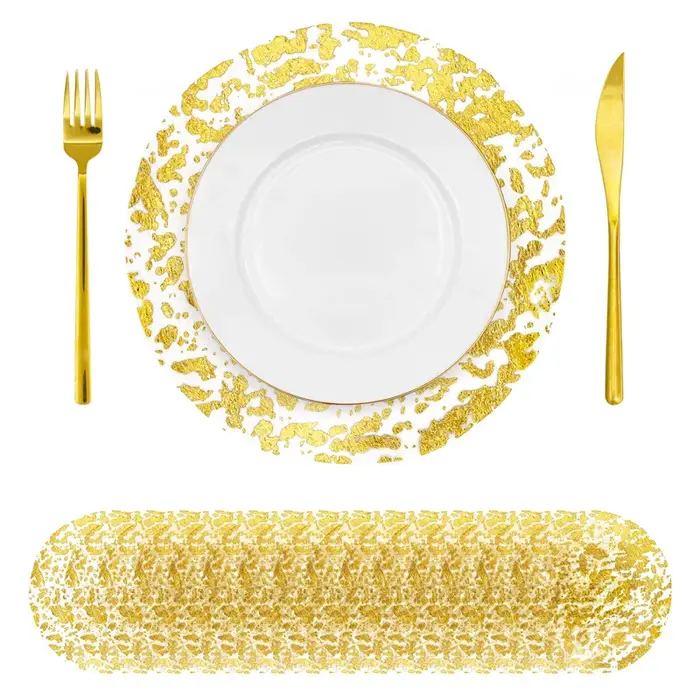 Napperons dorés jetables de 13 pouces