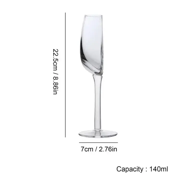 Tasses en verre de cristal 140ml