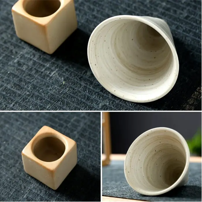 Tasses à café en poterie grossière de 100ml