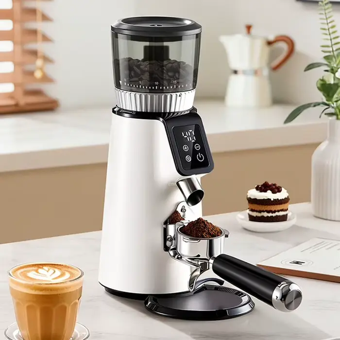 Moulin à café électrique automatique pour expresso - Usage commercial et domestique avec dosage précis