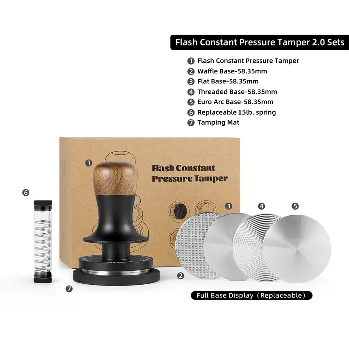 Doseur de café 30lb avec 4 bases remplaçables