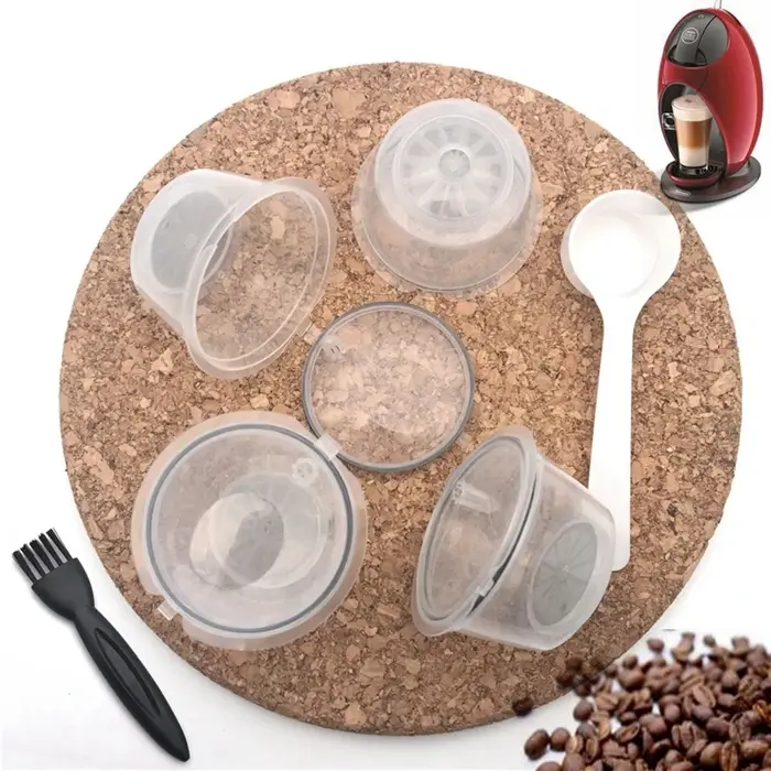 Capsules de café réutilisables pour Machine Nescafe Dolce Gusto, Kit de tasses filtrantes rechargeab