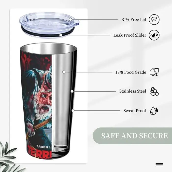 Tasses à café en acier inoxydable avec couvercle