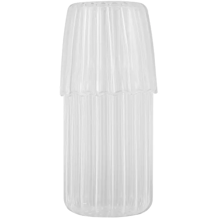 Carafe à eau transparente avec gobelet