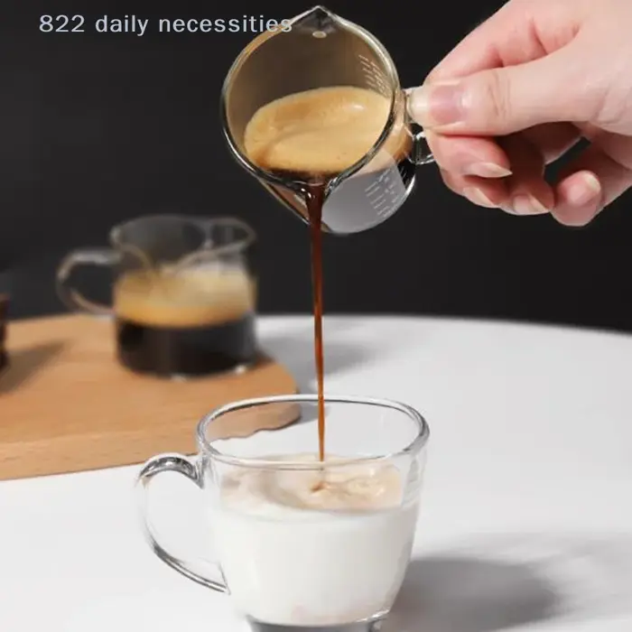 Verre doseur à expresso 70/75 ml avec double bec verseur