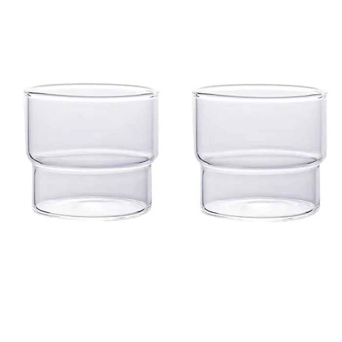 Tasse ronde en verre Transparent
