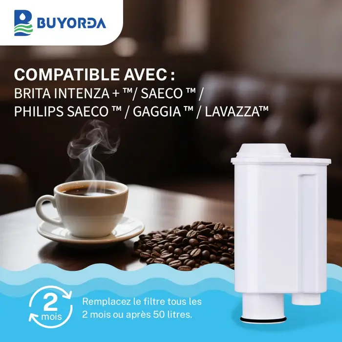 Filtre À Eau Pour Café Buyorda Compatible Avec Brita Intenza+