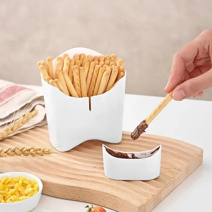 Gobelet portable en plastique pour frites
