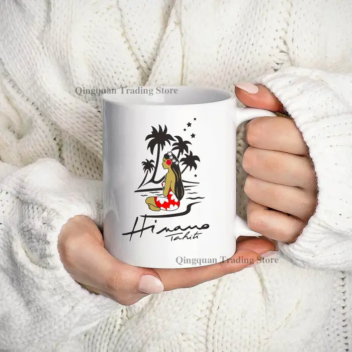 Hinano Tahiti bière émaillée tasse à café