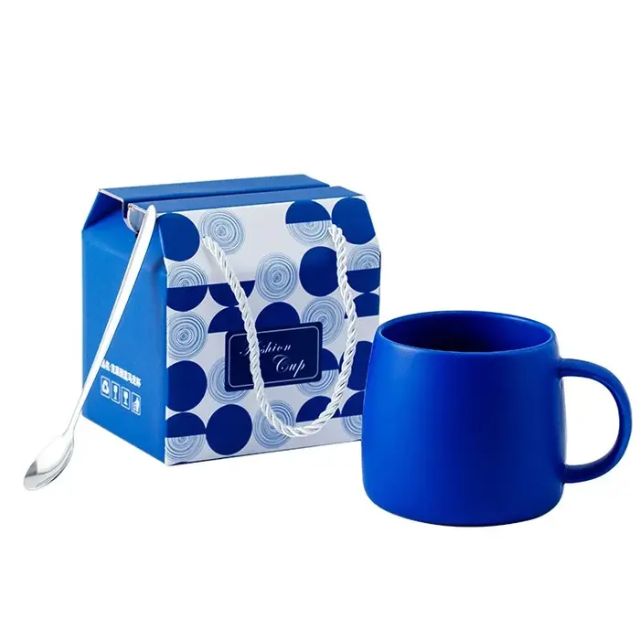 Tasse à café GT en céramique bleue
