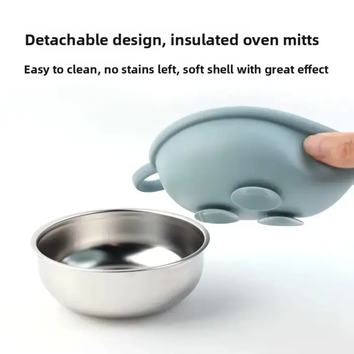 Bol d'alimentation pour bébé en acier inoxydable 304