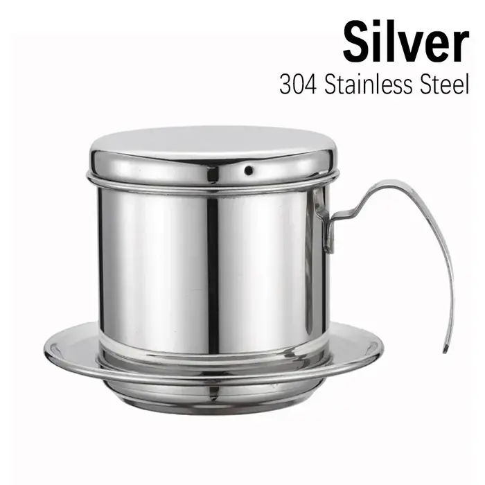 Filtre de tasse d'égouttement de café Phin vietnamien en acier inoxydable 304, cafetière traditionne