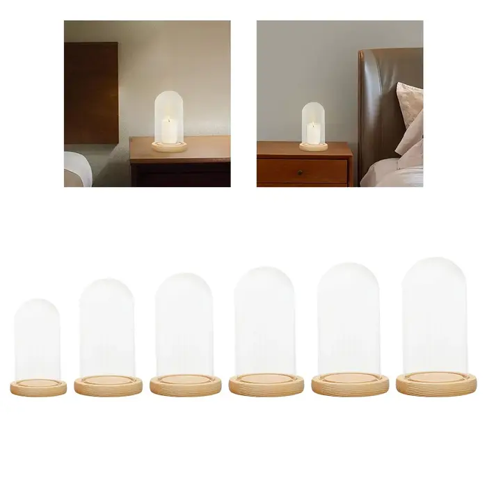 Cloche en verre, pot de cloche