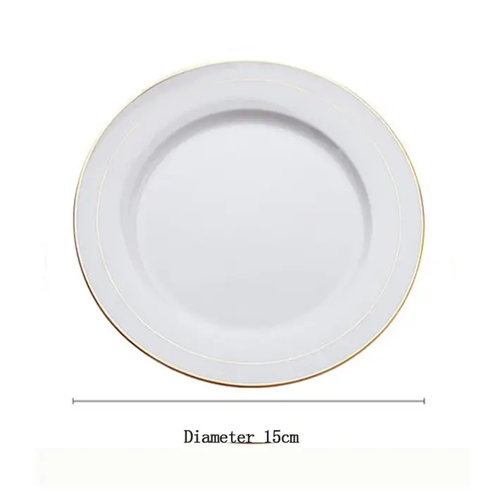 Assiette à dîner en porcelaine blanche, disque alimentaire de luxe léger, sécurité et santé, vaissel