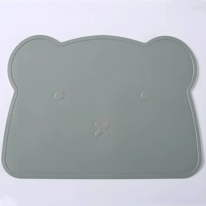 Napperon ours pour enfants napperon isolé en Silicone dessous de verre créatif napperon anti-fuite t