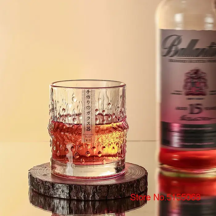 Verres à whisky à l'ancienne en bambou de style japonais