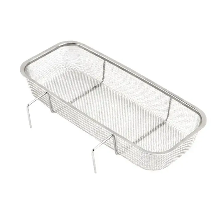 Panier de vidange rectangulaire en acier inoxydable pour évier de cuisine, anti-rouille, épaissi, or