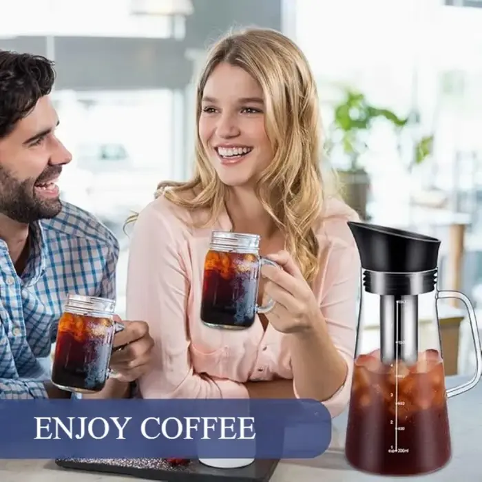 Cafetière à froid en verre de 1