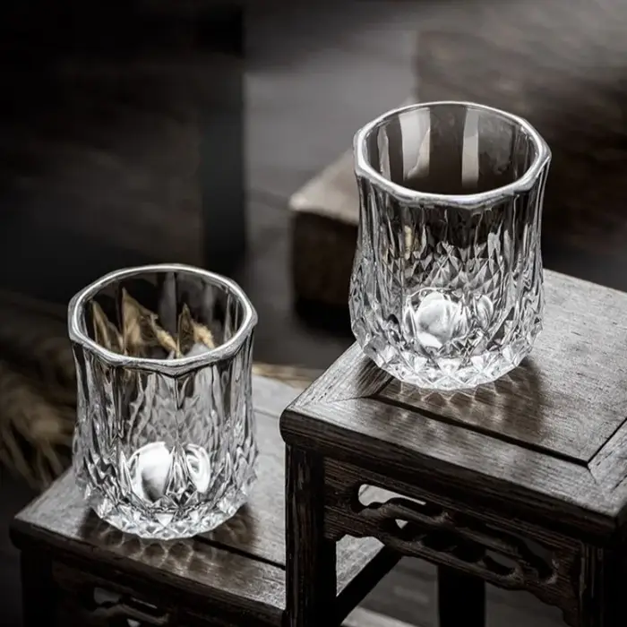 JUSTINLAU 6 pièces/ensemble tasse en verre à whisky rhum Mini