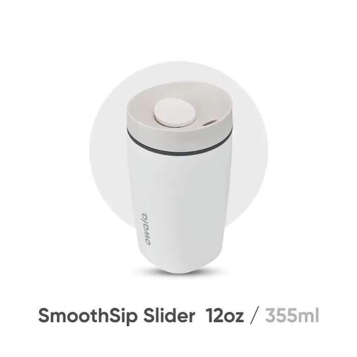Gobelet à café SmoothSip Slider 12oz, gobelet à boire directement, gobelet isotherme, gobelet à eau 