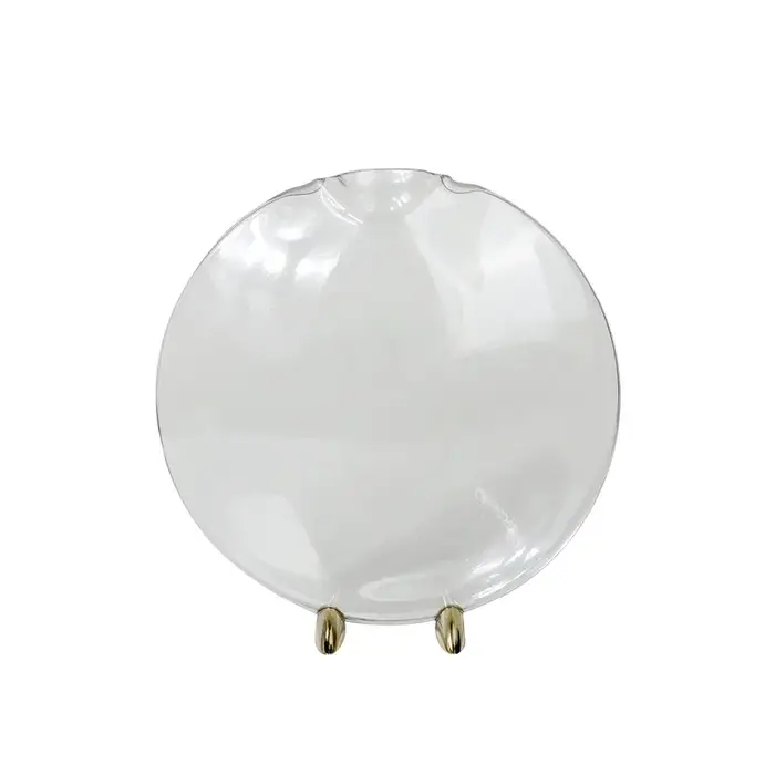 Vase à bouche de poisson en verre et métal moderne