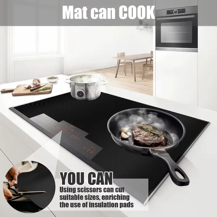 Couvercle de cuisinière à Induction, tapis en Silicone antidérapant, protection de cuisinière électr