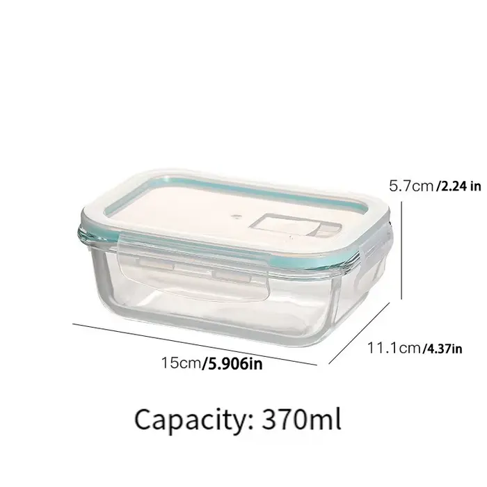 Boîtes de conservation alimentaire en verre, idéales pour la préparation des repas, hermétiques, com