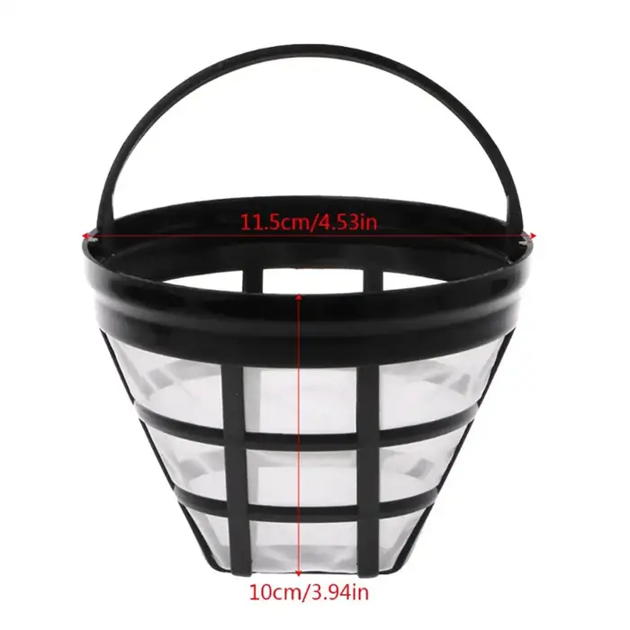 Filtres à café réutilisables, panier de cafetière, cône filtrant, filtres de cafetière adaptés à un 