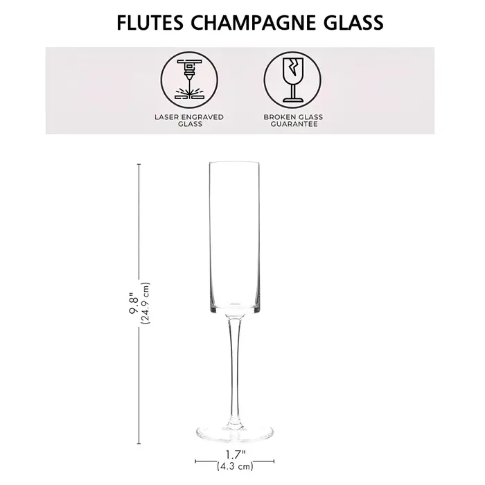 Ensemble de 2 verres de mariage personnalisés