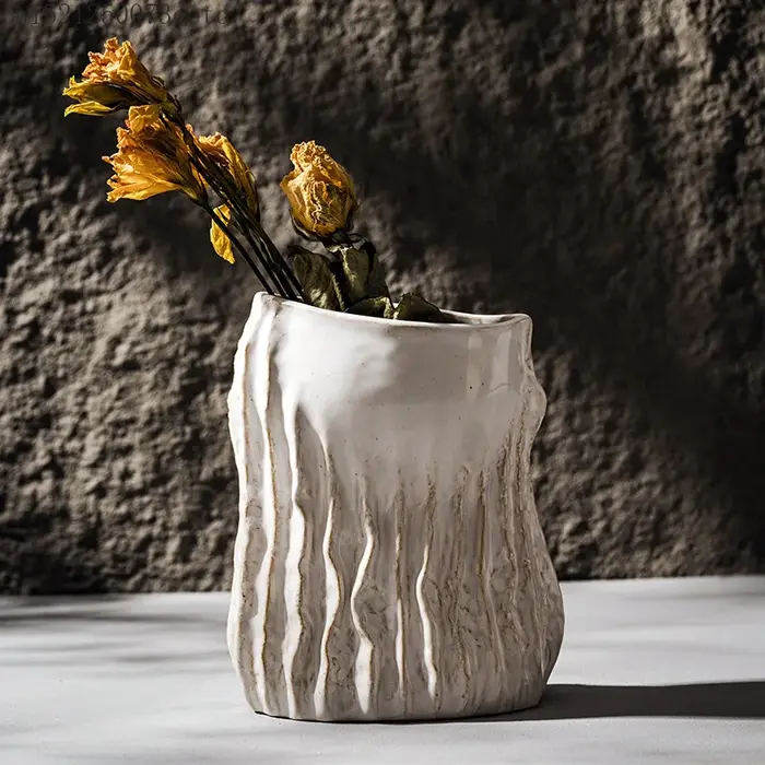 Vase en céramique Vintage Style Wabi Sabi