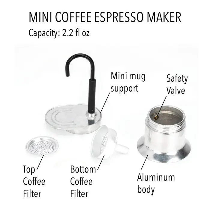 Cafetière Italienne à Tube Unique