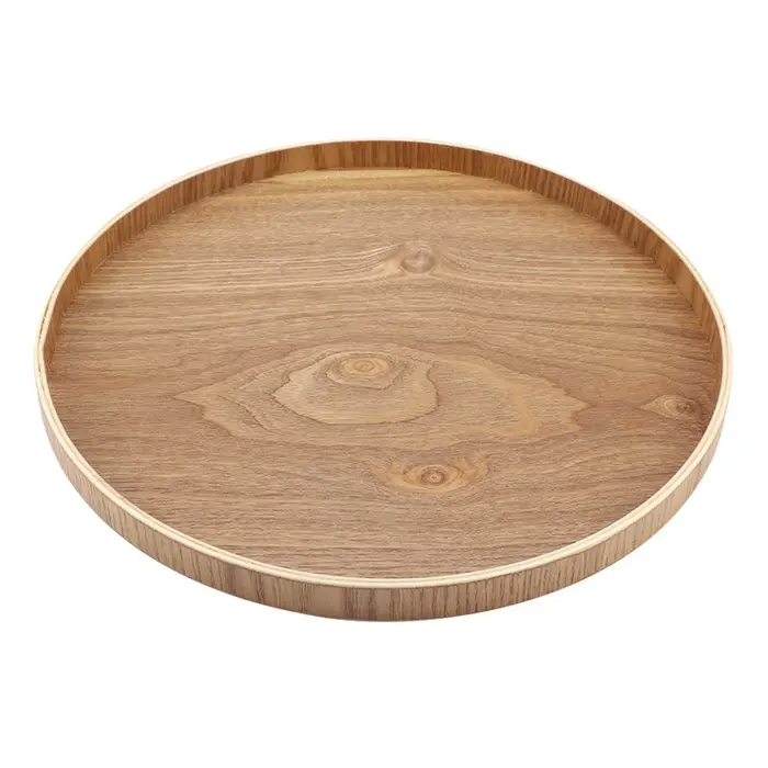 Assiette de service en bois